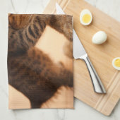 Kutest Baby Animals | Tabby Kitten Kiss Theedoek (Quarter Fold)