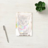 Kutest Baby Animals | Tabby Kitten Rainbow Scarf Post-it® Notes (Kantoor)