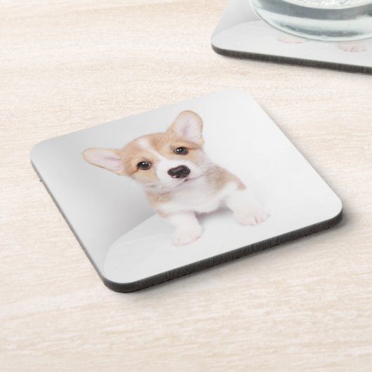 Kutest Baby Animals | Tiny Corgi Bier Onderzetter (Linkerzijde)