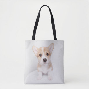 Kutest Baby Animals Tiny Corgi Tote Bag