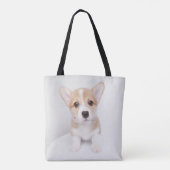 Kutest Baby Animals | Tiny Corgi Tote Bag (Achterkant)
