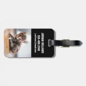 Kutest Baby Animals | Tiny Tabby Kitten Bagagelabel (Achterkant horizontaal)