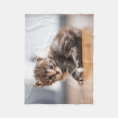 Kutest Baby Animals | Tiny Tabby Kitten Fleece Deken (Voorkant)