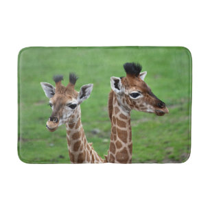 Kutest Baby Animals   Twee Baby Giraffe Badmat
