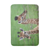 Kutest Baby Animals | Twee Baby Giraffe Badmat (Voorkant Verticaal)