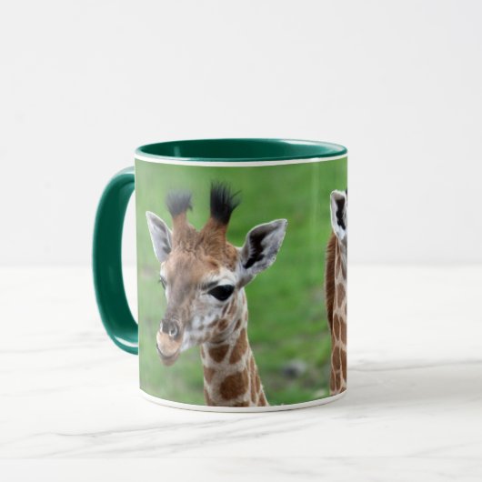Kutest Baby Animals | Twee Baby Giraffe Mok (Voorkant links)