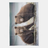 Kutest Baby Animals | Twee Beer kubussen Theedoek (Verticaal)