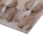 Kutest Baby Animals | Twee Corgi-Puppies Snijplank (Hoek)