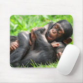 Kutest Baby Animals | Twee jonge Chimpansees Muismat (Met muis)