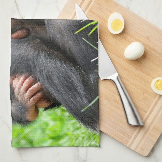 Kutest Baby Animals | Twee jonge Chimpansees Theedoek (Quarter Fold)