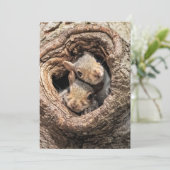 Kutest Baby Animals | Twee jonge eekhoorns Bedankkaart (Staand voorkant)