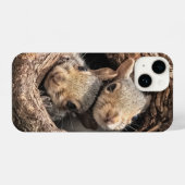 Kutest Baby Animals | Twee jonge eekhoorns iPhone Hoesje (Achterkant horizontaal)