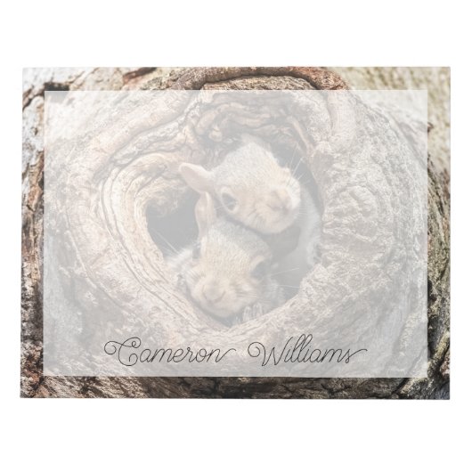 Kutest Baby Animals | Twee jonge eekhoorns Notitieblok (Voorkant)