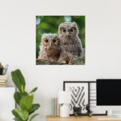 Kutest Baby Animals | Twee jonge eigenaars Poster (Thuiskantoor)