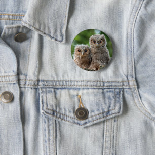 Kutest Baby Animals Twee jonge eigenaars Ronde Button 5,7 Cm