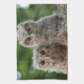 Kutest Baby Animals | Twee jonge eigenaars Theedoek (Verticaal)