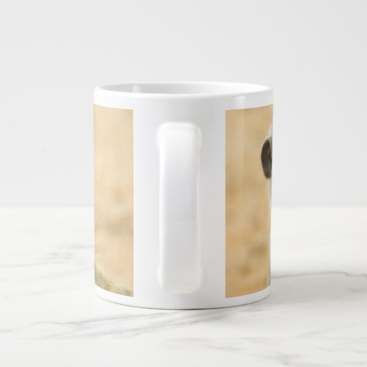 Kutest Baby Animals | Twee jonge Meerkats Grote Koffiekop (Achterkant)