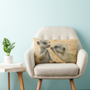 Kutest Baby Animals Twee jonge Meerkats Kussen