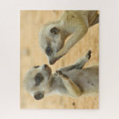 Kutest Baby Animals | Twee jonge Meerkats Legpuzzel (Verticaal)