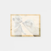 Kutest Baby Animals | Twee jonge Meerkats Post-it® Notes (Voorkant)