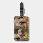 Kutest Baby Animals | Twee jonge olifanten Bagagelabel (Voorkant verticaal)