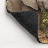 Kutest Baby Animals | Twee jonge olifanten Muismat (Hoek)