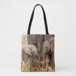 Kutest Baby Animals Twee jonge olifanten Tote Bag