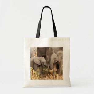 Kutest Baby Animals Twee jonge olifanten Tote Bag