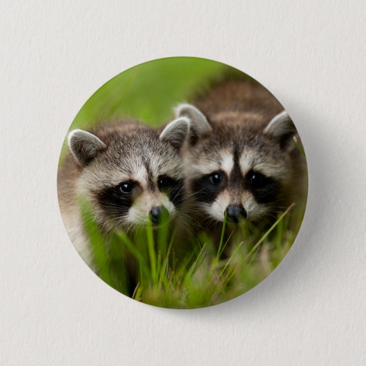 Kutest Baby Animals | Twee jonge regio's Ronde Button 5,7 Cm (Voorkant)