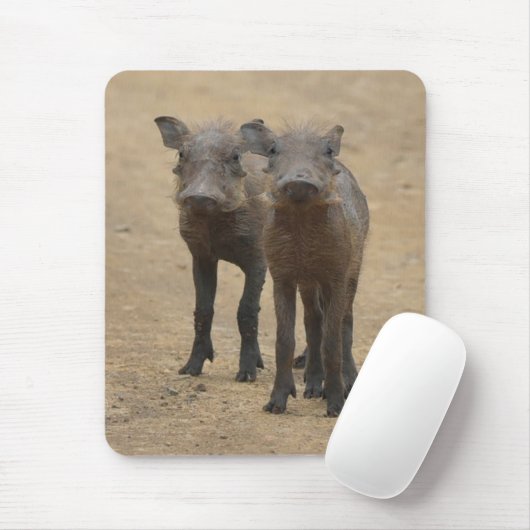Kutest Baby Animals | Twee jonge Warthogs Muismat (Met muis)