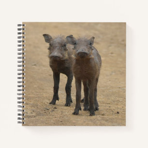 Kutest Baby Animals   Twee jonge Warthogs Notitieboek
