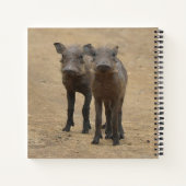 Kutest Baby Animals | Twee jonge Warthogs Notitieboek (Achterkant)