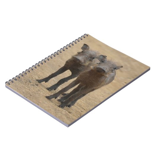 Kutest Baby Animals | Twee jonge Warthogs Notitieboek (Linkerzijde)