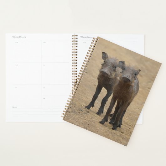 Kutest Baby Animals | Twee jonge Warthogs Planner (Display)