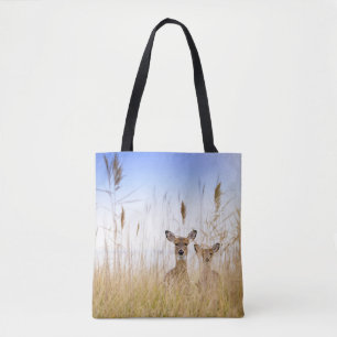 Kutest Baby Animals   Twee jonge Witte Gedetaillee Tote Bag