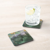 Kutest Baby Animals | Twee lamantijnen Bier Onderzetter (Rechterzijde)