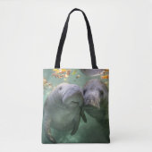 Kutest Baby Animals | Twee lamantijnen Tote Bag (Voorkant)