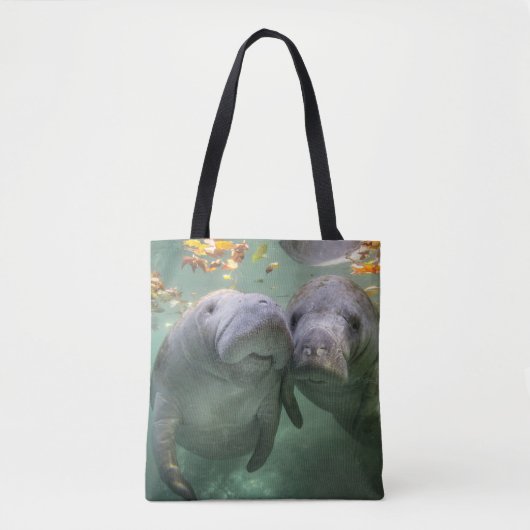 Kutest Baby Animals | Twee lamantijnen Tote Bag (Voorkant)