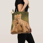 Kutest Baby Animals | Twee lionkubussen Tote Bag (Dichtbij)