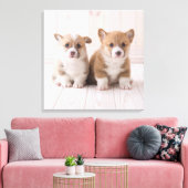 Kutest Baby Animals | Twee vergaderingen van de Ba Canvas Afdruk (Insitu (Woonkamer))