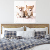 Kutest Baby Animals | Twee vergaderingen van de Ba Canvas Afdruk (Insitu (Slaapkamer))