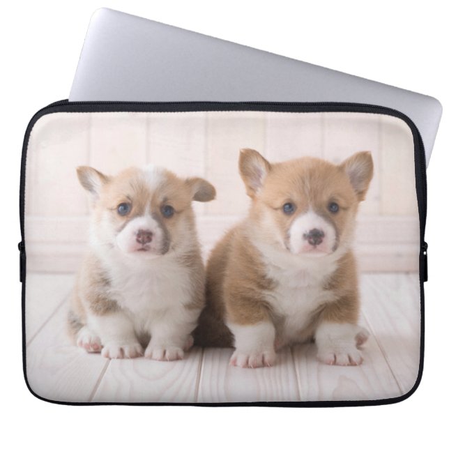 Kutest Baby Animals | Twee vergaderingen van de Ba Laptop Sleeve (Voorkant)