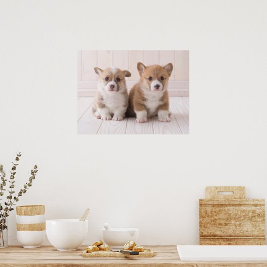 Kutest Baby Animals | Twee vergaderingen van de Ba Poster (Keuken)