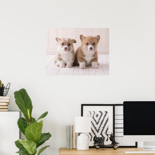 Kutest Baby Animals | Twee vergaderingen van de Ba Poster (Thuiskantoor)