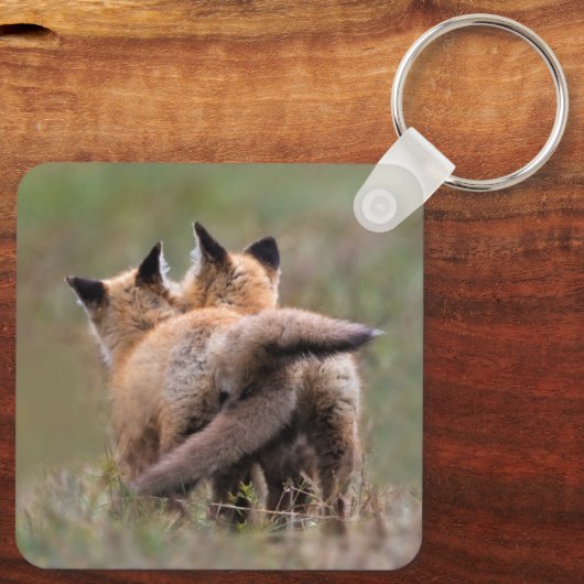 Kutest Baby Animals | Vergrendelingstaarten voor r Sleutelhanger (Achterkant)