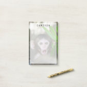 Kutest Baby Animals | Verrassde sneeuwaap Post-it® Notes (Op bureau)