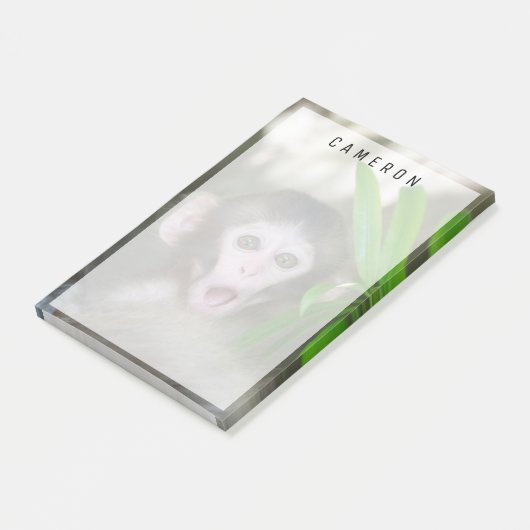 Kutest Baby Animals | Verrassde sneeuwaap Post-it® Notes (Schuin)