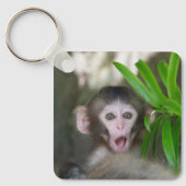 Kutest Baby Animals | Verrassde sneeuwaap Sleutelhanger (Voorkant)