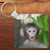 Kutest Baby Animals | Verrassde sneeuwaap Sleutelhanger (Voorkant)