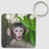 Kutest Baby Animals | Verrassde sneeuwaap Sleutelhanger (Achterkant)